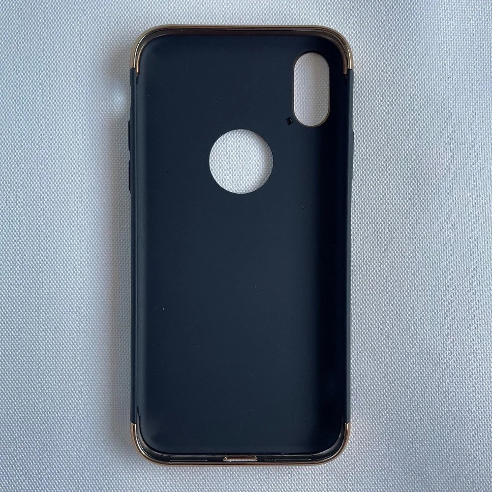 Black and Gold iPhone X Case